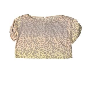 Blue Blush Crop Too tee